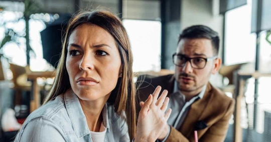 A man and woman having an argument